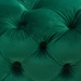 Posh Tufted Round Accent Ottoman in Emerald Green Velvet - DIA3163