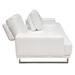 Russo Sofa with Adjustable Seat Backs in White Air Leather - DIA3167