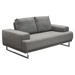 Russo Loveseat with Adjustable Seat Backs in Space Grey Fabric - DIA3170