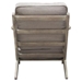 Hazel Accent Chair with Feather Down Seat and Back in Grey Linen with Grey Oak Frame - DIA3213