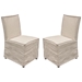 Sonoma 2-Pack Dining Chairs with Wood Legs and Sand Linen Removable Slipcover - DIA3227