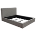 Cloud 43-Inch Low Profile Queen Bed in Grey Fabric - DIA3236