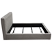 Cloud 43-Inch Low Profile Eastern King Bed in Grey Fabric - DIA3237