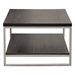 Empire Rectangular Cocktail Table in Hand Brushed Silver Metal Frame - DIA3244