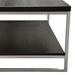 Empire Rectangular Cocktail Table in Hand Brushed Silver Metal Frame - DIA3244