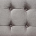 Juniper Tufted Sofa in Champagne Grey Velvet with Two Bolster Pillows - DIA3255