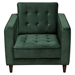 Juniper Tufted Chair in Hunter Green Velvet - DIA3258