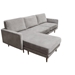 Kelsey Reversible Chaise Sectional in Grey Fabric - DIA3259