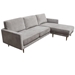 Kelsey Reversible Chaise Sectional in Grey Fabric - DIA3259