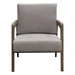 Blair Accent Chair in Grey Fabric with Curved Wood Leg Detail - DIA3291