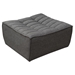 Marshall Scooped Seat Ottoman in Grey Fabric - DIA3302