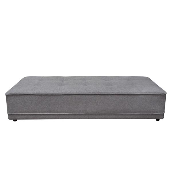 Slate Grey Lounge Seating Platform with Moveable Backrest Supports 