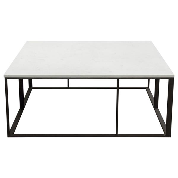 Surface Square Cocktail Table with Engineered Marble Top 