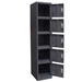 Metal 5 Door Storage Locker Cabinet with Key Lock Entry - Grey - DIA3326