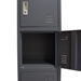 Metal 5 Door Storage Locker Cabinet with Key Lock Entry - Grey - DIA3326