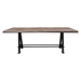 Artesia Solid Acacia Wood Top Dining Table with Live Edge in Espresso Finish - DIA3327