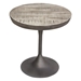 Beckham 30-Inch Round Dining Table with Solid Mango Wood Top in Grey Finish - DIA3331