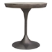 Beckham 30-Inch Round Dining Table with Solid Mango Wood Top in Grey Finish - DIA3331