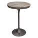 Beckham 30-Inch Round Bar Height Table with Solid Mango Wood Top in Grey Finish - DIA3332