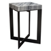 Blaine Accent Table with Genuine Grey Marble Top - DIA3333