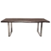 Bowen Solid Acacia Wood Top Dining Table with Live Edge in Espresso Finish - DIA3334