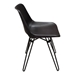 Camden Dining Chair in Genuine Black Leather - DIA3336