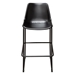 Camden Bar Height Chair in Genuine Black Leather - DIA3337