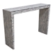 Mosaic Console Table with Bone Inlay in Linear Pattern - DIA3358