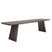 Motion Solid Mango Wood Dining or Accent Bench in Smoke Grey Finish - DIA3361
