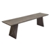 Motion Solid Mango Wood Dining or Accent Bench in Smoke Grey Finish - DIA3361