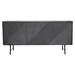 Neo 3-Door Solid Mango Wood Sideboard in Smoke Grey Finish - DIA3366
