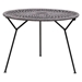 Pablo Accent Table in Black and Grey Rope with Black Metal Frame - DIA3369