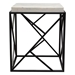 Plymouth Square Accent Table with Genuine Grey Marble Top - DIA3374