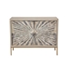 Prisma 2-Door Accent Cabinet with Dyed Bone Inlay Sunburst with Brass Legs - DIA3375