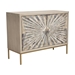 Prisma 2-Door Accent Cabinet with Dyed Bone Inlay Sunburst with Brass Legs - DIA3375