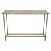 Prisma Console Table with Dyed Bone Inlay Sunburst Top and Brass Legs - DIA3376