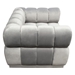 Image Low Profile Chair in Platinum Grey Velvet with Brushed Silver Base - DIA3401