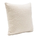 Set of Two 16-Inch Square Accent Pillows in Bone Boucle Textured Fabric - DIA3413