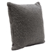 Set of Two 16-Inch Square Accent Pillows in Charcoal Boucle Textured Fabric - DIA3414