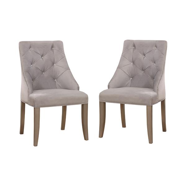 Sia Contemporary Tufted Side Chairs - Set of Two 