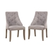 Sia Contemporary Tufted Side Chairs - Set of Two - FOA1017