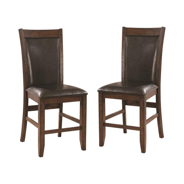 Geo Transitional Padded Counter Height Chairs - Set of Two 