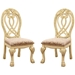 Beau Traditional Padded Side Chairs in White - Set of Two - FOA1027