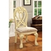 Beau Traditional Padded Side Chairs in White - Set of Two - FOA1027