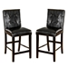 Geria Contemporary Upholstered Counter Height Chairs - Set of Two - FOA1028
