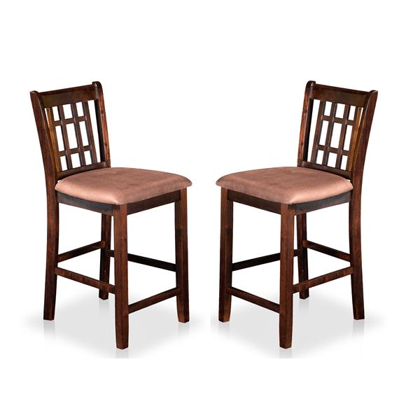Elain Cottage Padded Counter Height Chairs - Set of Two 