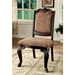 Raene Traditional Fabric Padded Back Side Chairs - Set of Two - FOA1033