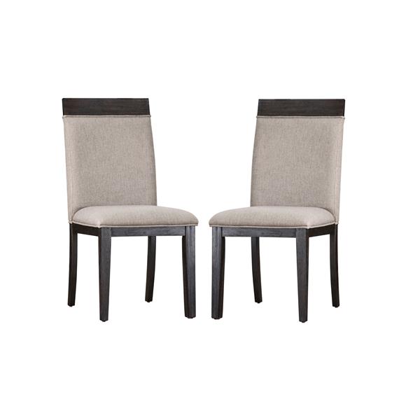 Faluca Transitional Upholstered Side Chairs - Set of Two 