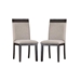Faluca Transitional Upholstered Side Chairs - Set of Two - FOA1042