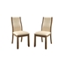 Besancon Contemporary Padded Side Chairs - Set of Two - FOA1060